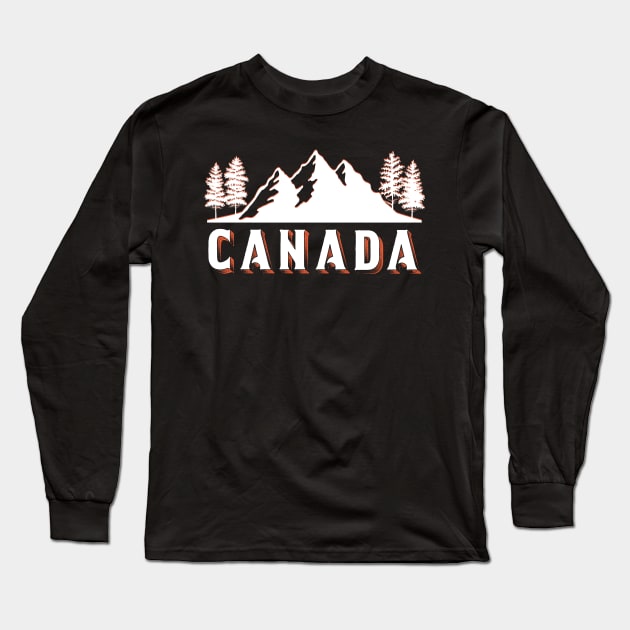 Canada Vintage Long Sleeve T-Shirt by JKFDesigns